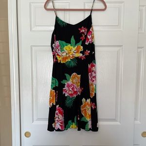 Black floral dress